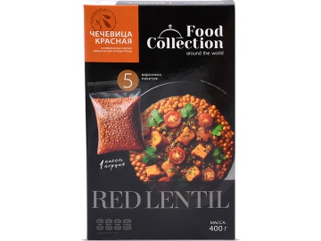 Чечевица"FOOD COLLECTION"(красн,в/п)400г в Дятлово Евроопт