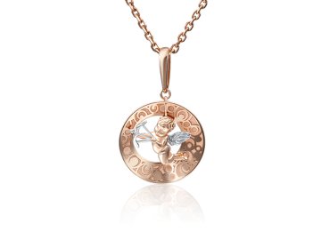 Подвеска декоративная Platina Jewelry, красное золото 585 проба