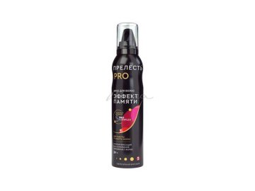 Мусс для укладки волос ПРЕЛЕСТЬ Professional Эффект памяти, сверхсильная фиксация, 160 мл