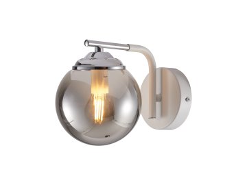 Светильник настенный (бра) Mirastyle 1х40Вт E14 MD-8132/1W WH+CR