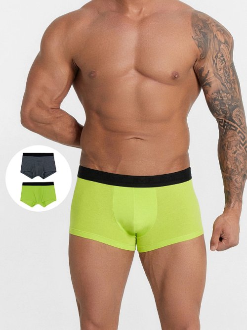 Трусы боксеры мужские в наборе, 2 шт., фото 1 из 14