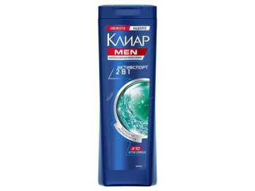 Шампунь и бальзам-ополаскиватель КЛИАР Men 2 в 1 Активспорт против перхоти для мужчин, 400 мл