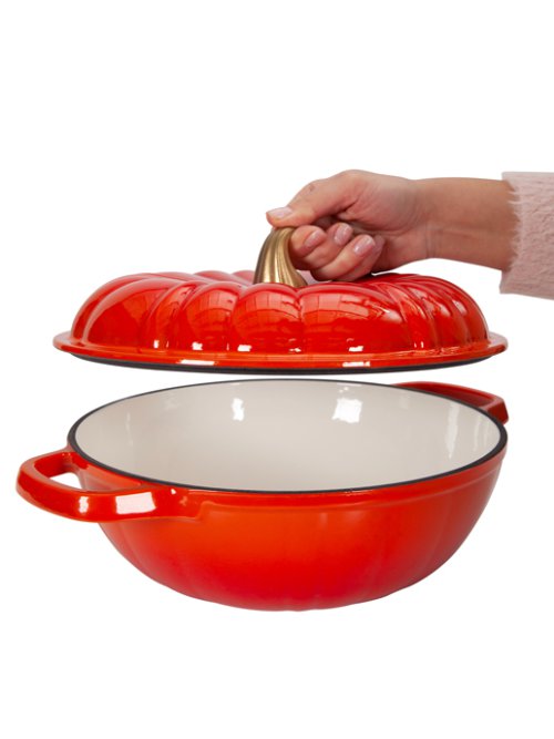 Жаровня чугунная эмалированная Pumpkin 4 л, фото 11 из 39