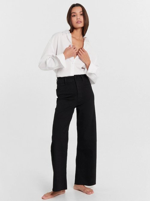 Джинсы женские wide leg fit черные, фото 2 из 20