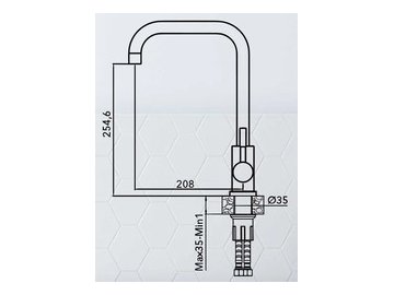 Смеситель AV Engineering AVZAR4-B304SN-738
