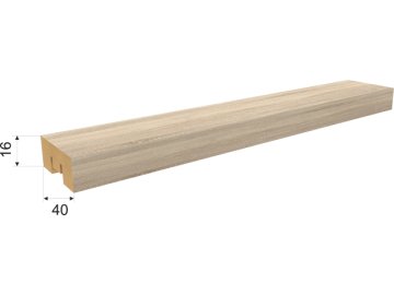 Рейка интерьерная МДФ STELLA 2700x40x16 Бриона Дуб Сонома