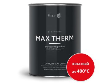Эмаль ELCON термостойкая красная 0,8кг