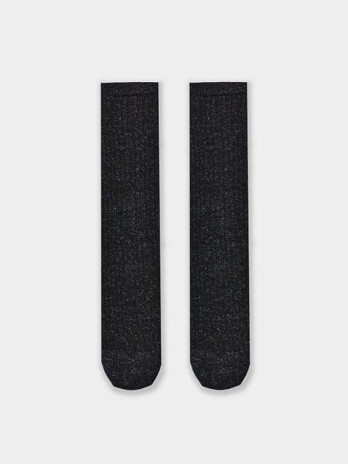 Носки-гольфы женские в черном цвете, фото 3 из 4