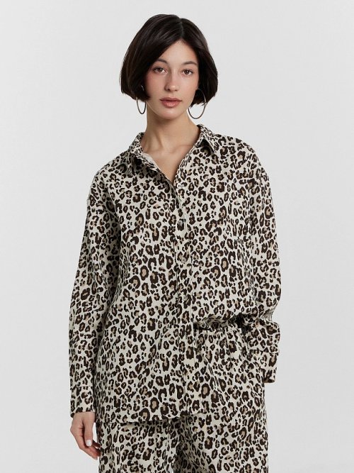 Рубашка женская леопардовая, фото 1 из 6