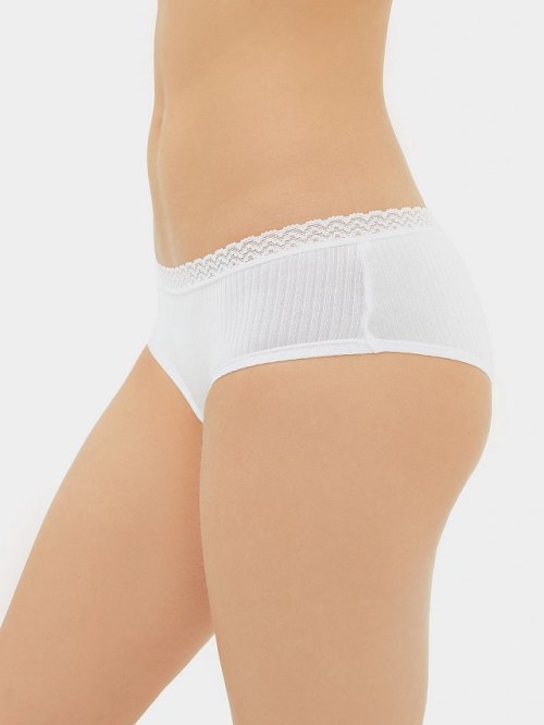 Трусы женские шорты в белом цвете, фото 4 из 5