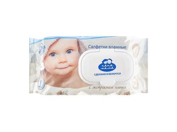 Салфетки влажные детские с экстрактом хлопка ПАПА МАМА  44072 72 шт.