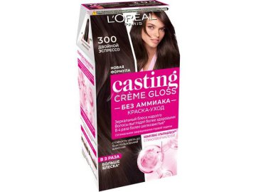 Акции Милы Столин Милая цена - Краска для волос L'OREAL Casting Crème Gloss, тон 300 Двойной эспрессо, 180 мл