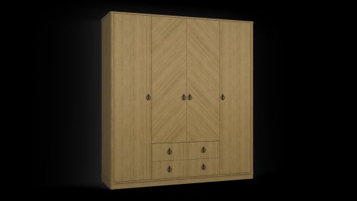 Шкаф для одежды Ария ММ-429-01/04Б, фото 1 из 12