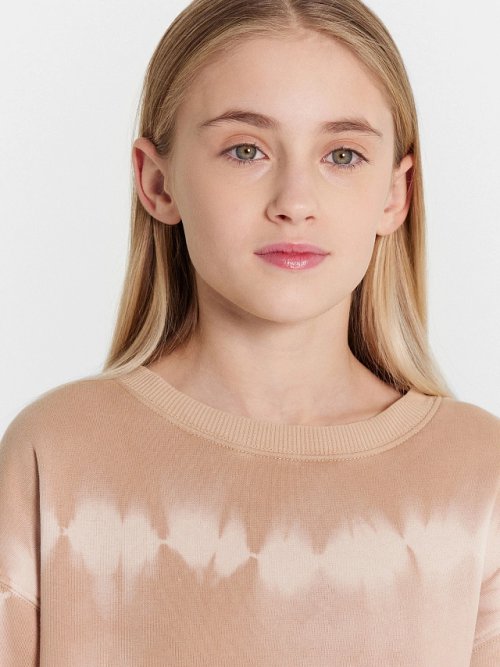 Джемпер для девочек бежевый, фото 5 из 6