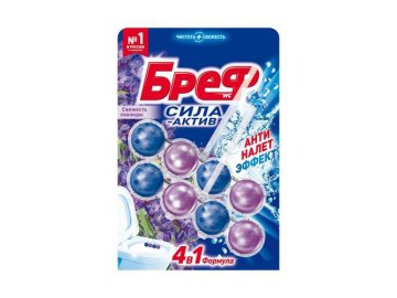 Средство чистящее д/унитаза БРЕФ Сила-актив Свежесть лаванды 2*50г на акции в магазинах Мила
