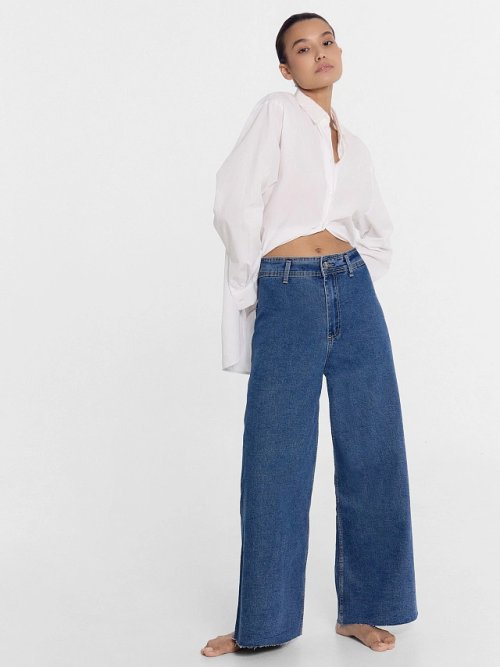 Джинсы женские wide leg синие, фото 2 из 20