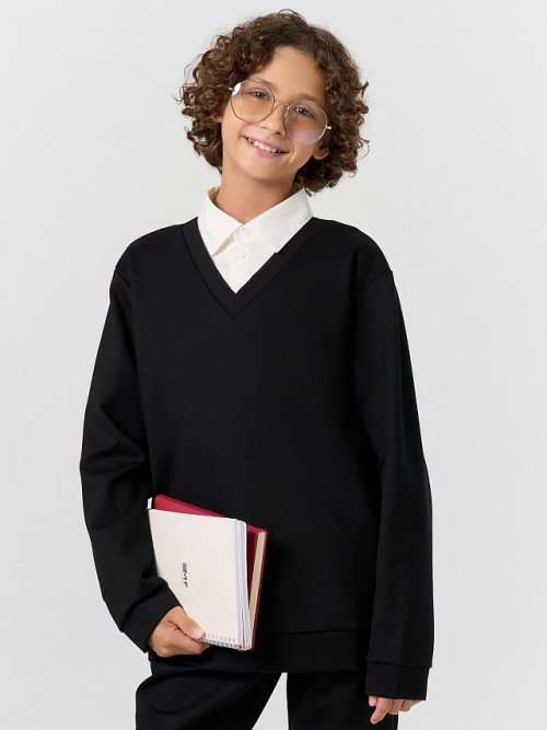 Джемпер для мальчиков черный, фото 6 из 11