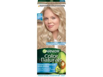 Акции Милы Узда Милая цена - Крем-краска для волос GARNIER Color Naturals, тон 111 Платиновый блондин