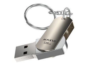 USB флеш Maxvi MR 128GB FD128GBUSB20C10MR (серебристый) 5 элемент