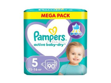 Подгузники детские PAMPERS Active Baby-Dry Junior (11-16 кг), 90 шт