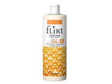 Мыло жидкое Flirt Мед и молоко 1л