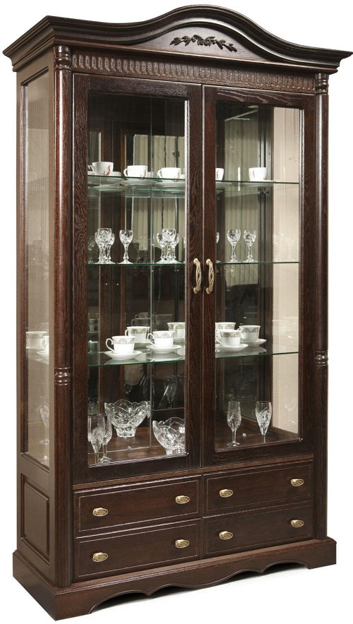 Шкаф с витриной 2д «Паола» БМ2.671.0.06(2114), фото 1 из 3
