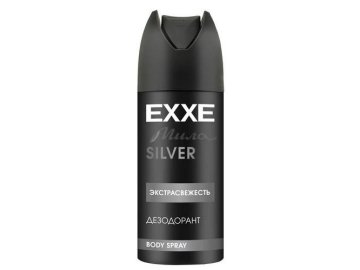 Дезодорант EXXE Silver 2 в 1 Экстрасвежесть мужской аэрозоль, 150 мл