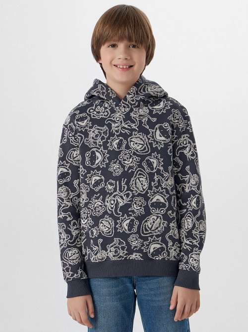 Худи для мальчиков из футера с начесом, фото 1 из 7