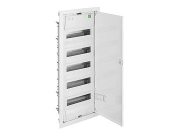 Щит встраиваемый Elektro-Plast MSF 5x12M (60M), N/PE 2x(2x25+20x16mm2+19x10mm2), мет. дверь, белый RAL9016, 853x358x97mm, IP30 (2005-00)