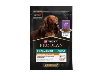 Пауч Purina Pro Plan для взрослых собак с уткой в соусе, 85 г