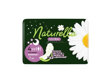 Прокладки гигиенические NATURELLA Ultra camomile night maxi single ароматизированные, 7 шт