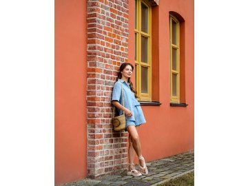 Блузка женская в серо-голубом цвете Марк Формель