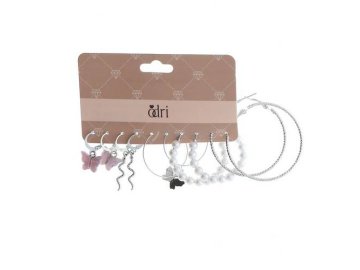 Серьги ODRI, 5 пар, арт. SLW-TCP-12