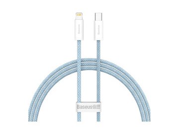 Кабель Baseus Lightning - USB Type-C CALD000003 (1 м, голубой)