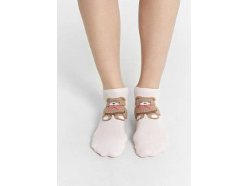 Носки женские розовые с рисунком в виде медведя в Лепеле Марк Формель