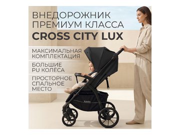 Детская прогулочная коляска Bubago Model Cross City Lux BG 168-1 (черный)