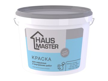Краска HAUS MASTER универсальная белая матовая 11л/14кг