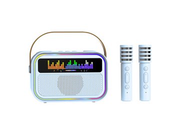 Колонка-караоке с двумя микрофонами Maxtop KK04B