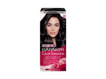 Крем-краска для волос GARNIER Color Sensation, тон 2.0 Черный Бриллиант, 110 мл