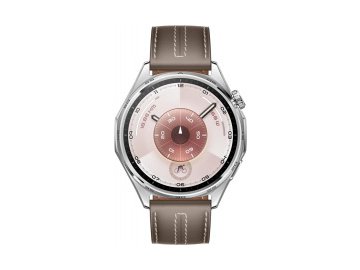 Умные часы huawei watch gt 6 46 мм (серебристый, с коричневым кожаным ремешком) Электросила