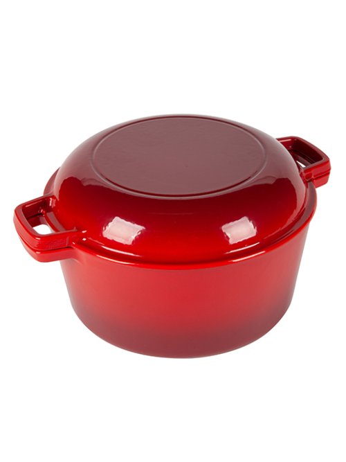 Набор посуды чугунный эмалированный Brazier-1 Max (red), фото 9 из 16
