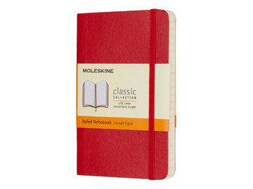 Блокнот Moleskine Classic Soft Pocket QP611F2 (красный)