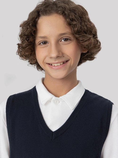 Жилет для мальчиков темно-синий, фото 4 из 6