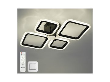Люстра Estares Oval 60W 4S-RC-600x445x95-BLACK/WHITE-220-IP20