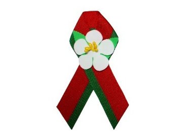 Бутоньерка НОВОГО ОБРАЗЦА "Цветы Великой Победы на акции в магазинах 5 элемент