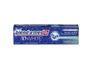 Мила акции Славгород - Паста зубная BLEND-A-MED 3D White Нежная Мята для безопасного отбеливания, 100 мл