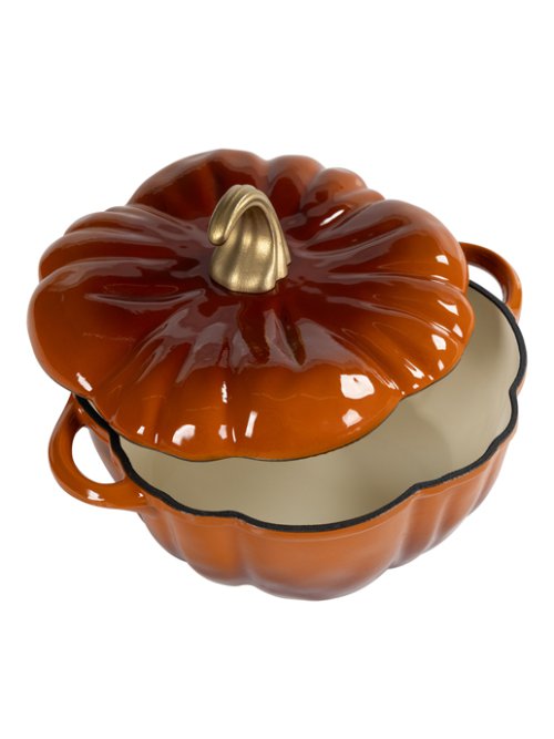 Кокот чугунный эмалированный Pumpkin-1, 3,8L, фото 8 из 13