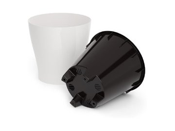 Горшок цветочный Альтернатива Лея М7930 (белый)