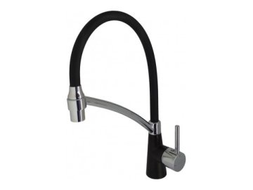 Смеситель кухонный с гибким изливом (черный) Ledeme арт. L4399-B-2 из каталога Ома