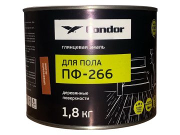 Эмаль для пола ПФ-266 желто-коричневая,1,8кг